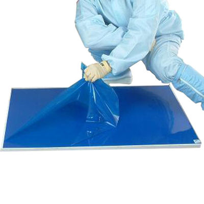 60x40cm White Blue Adhesive PE Film Cleanroom Floor Mats