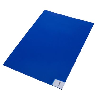 Entry Decontaminating Cleanroom Tacky Mats 60''X90'' Blue PE 30 Layers