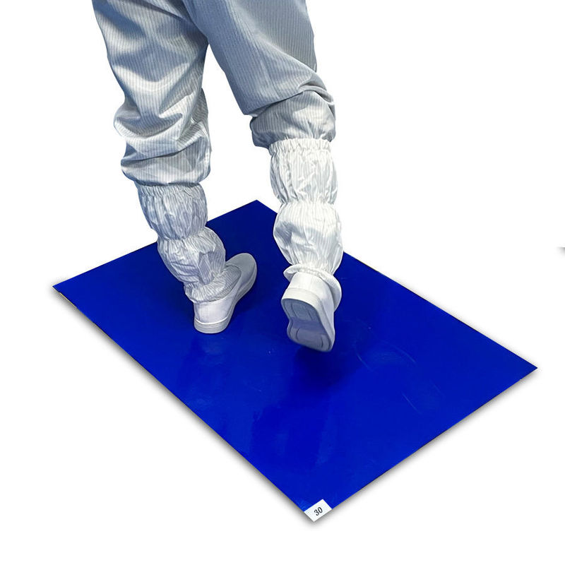 LDPE Temporary Surface Protection 30 Layers Cleanroom Tacky Mats PE Sticky Mats