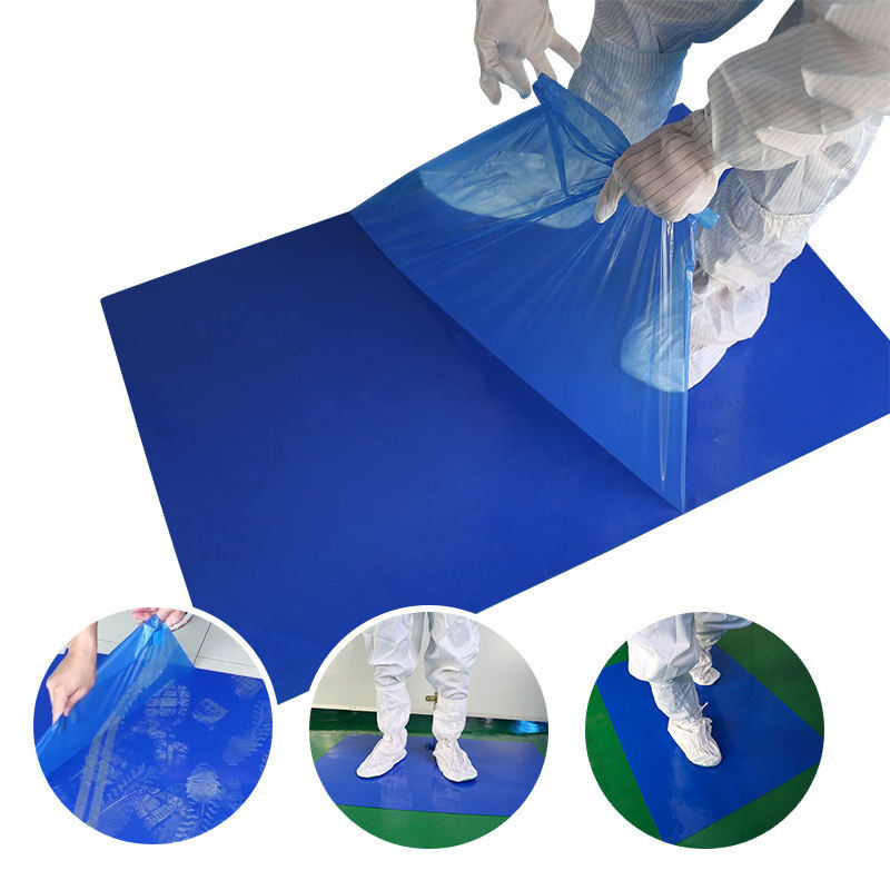 30 Layers Temporary Floor Protection Sheets Blue Industrial LDPE